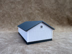 1/64 Scale - 1940s Equipment Shed - Farm Set Model - Made in USA - White