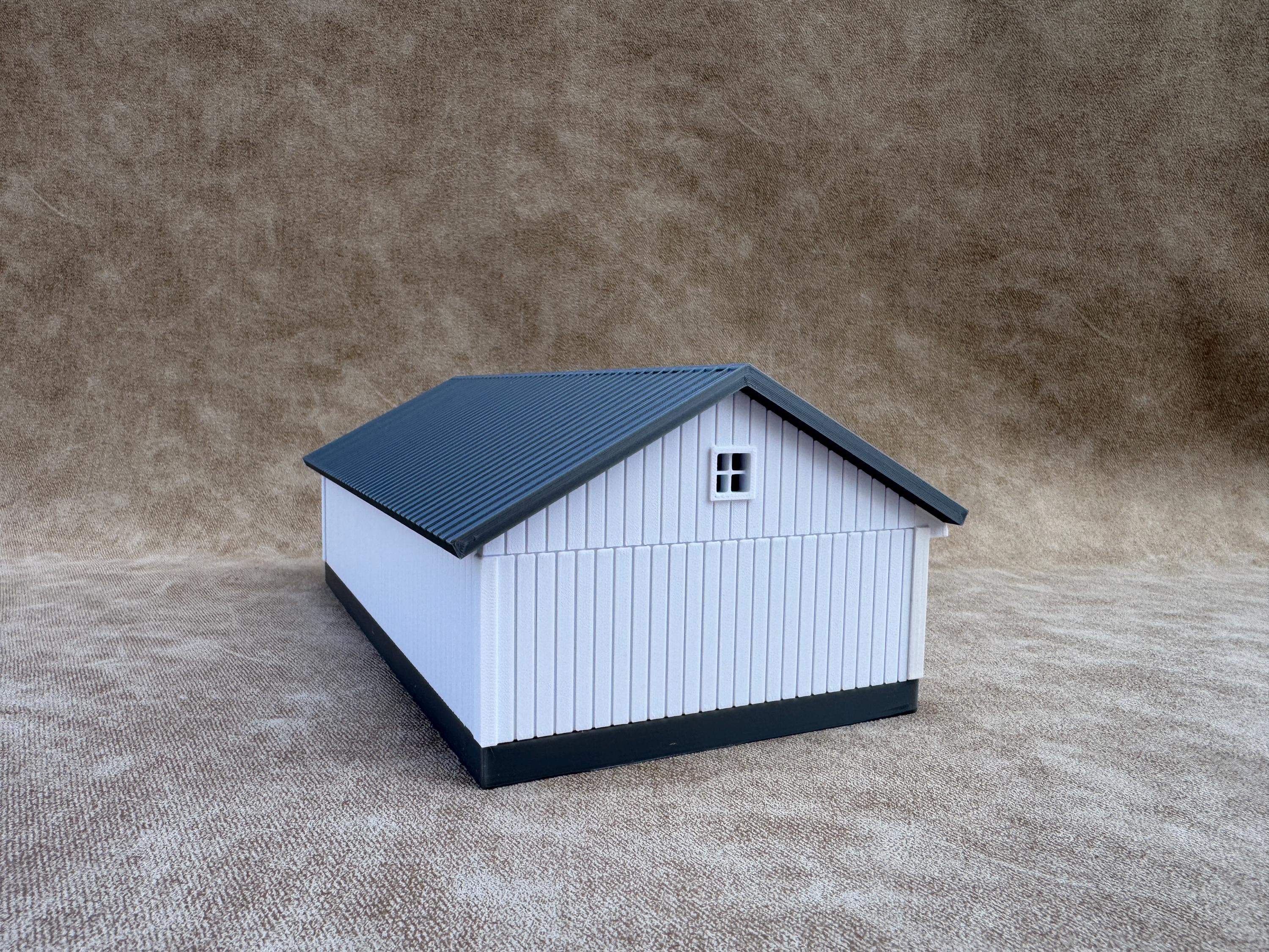 1/64 Scale - 1940s Equipment Shed - Farm Set Model - Made in USA - White