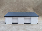 1/64 Scale - 1940s Equipment Shed - Farm Set Model - Made in USA - White