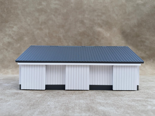 1/64 Scale - 1940s Equipment Shed - Farm Set Model - Made in USA - White