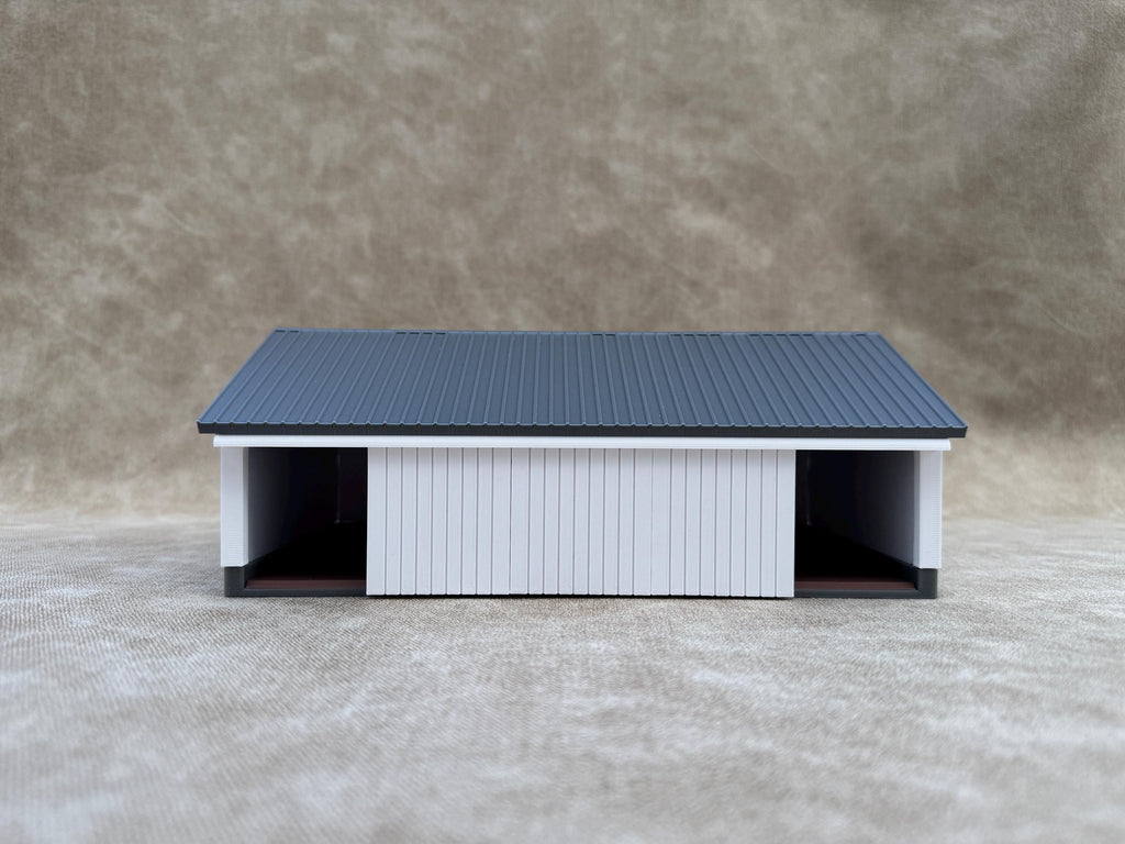 1/64 Scale - 1940s Equipment Shed - Farm Set Model - Made in USA - White