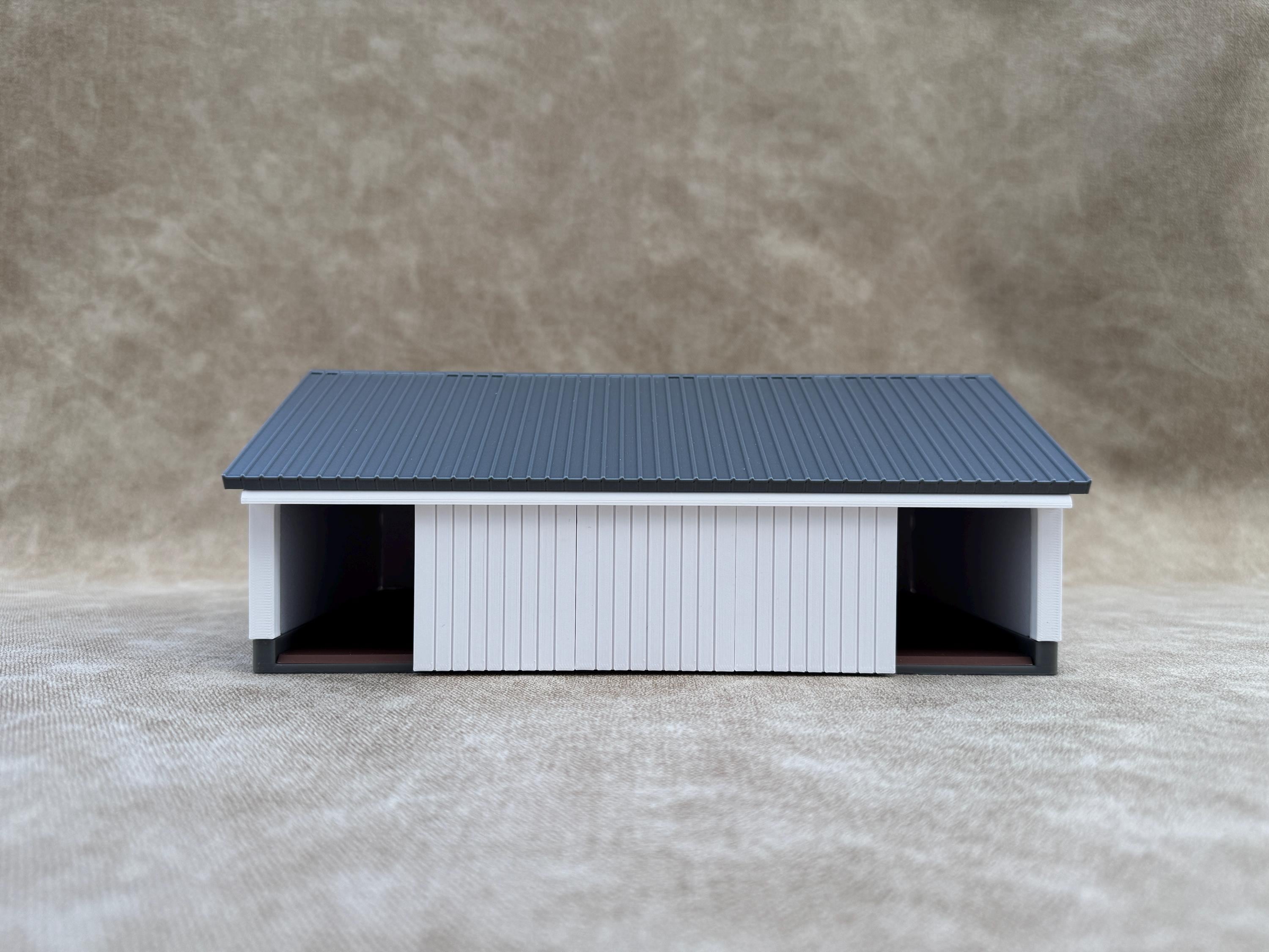 1/64 Scale - 1940s Equipment Shed - Farm Set Model - Made in USA - White