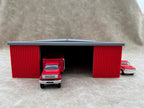 1/64 Scale - Farmstead Style Red Machine Shed - 76' Scaled Length - Made in USA