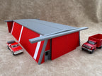 1/64 Scale - Farmstead Style Red Machine Shed - 76' Scaled Length - Made in USA
