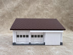 1/64 Scale Garage - Early 1940s Farm Garage - Farm Set Model - Brown Roof