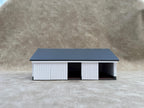 1/64 Scale - 1940s Equipment Shed - Farm Set Model - Made in USA - White