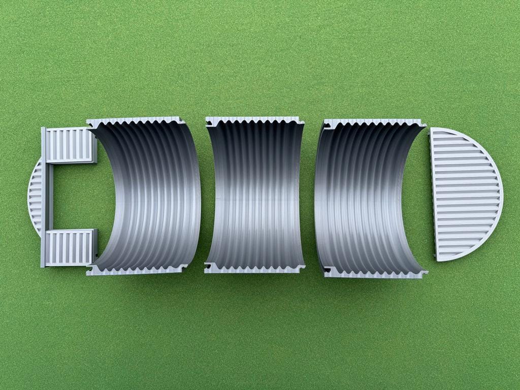 1/64 Scale Quonset Shed - Highly Detailed Machine Shed - Made in the USA - Made with CORN!