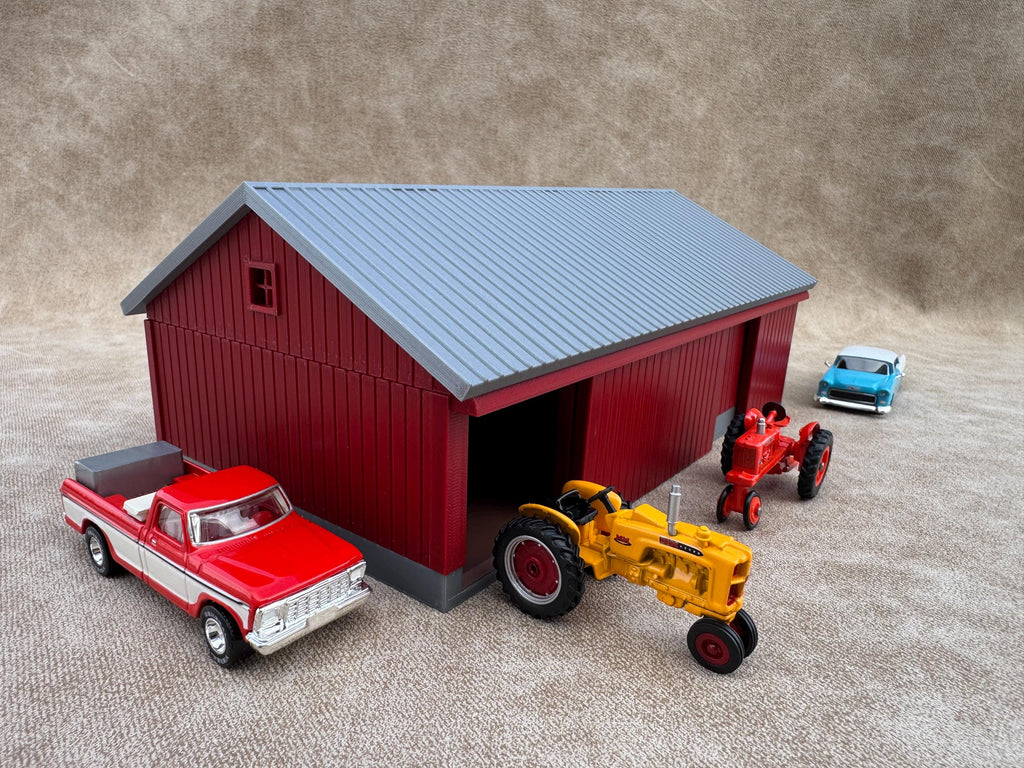 1/64 Scale - 1940s Equipment Shed - Farm Set Model - Made in USA