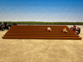 1/64 Scale Fairgrounds Bleachers - Wood Color - Made in USA