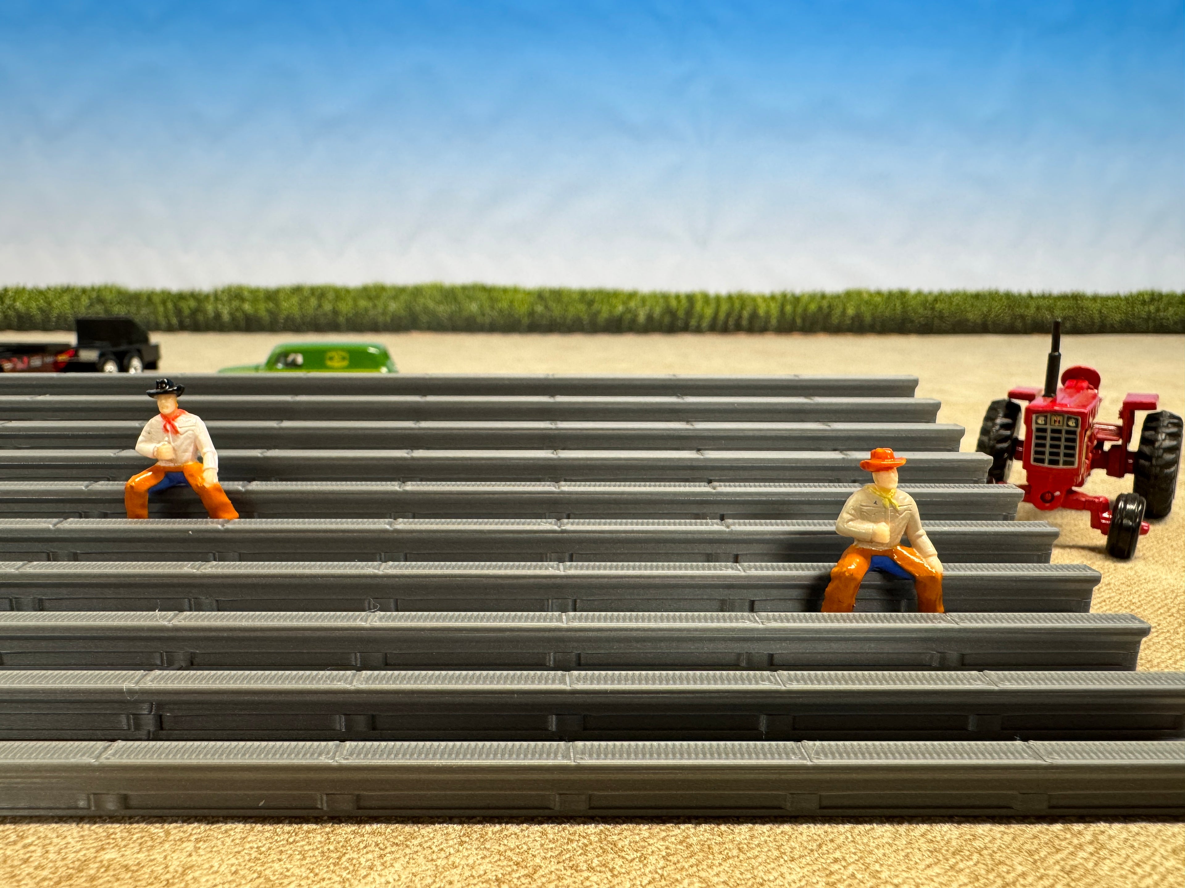 1/64 Scale Fairgrounds Bleachers - Gray Color - Made in USA
