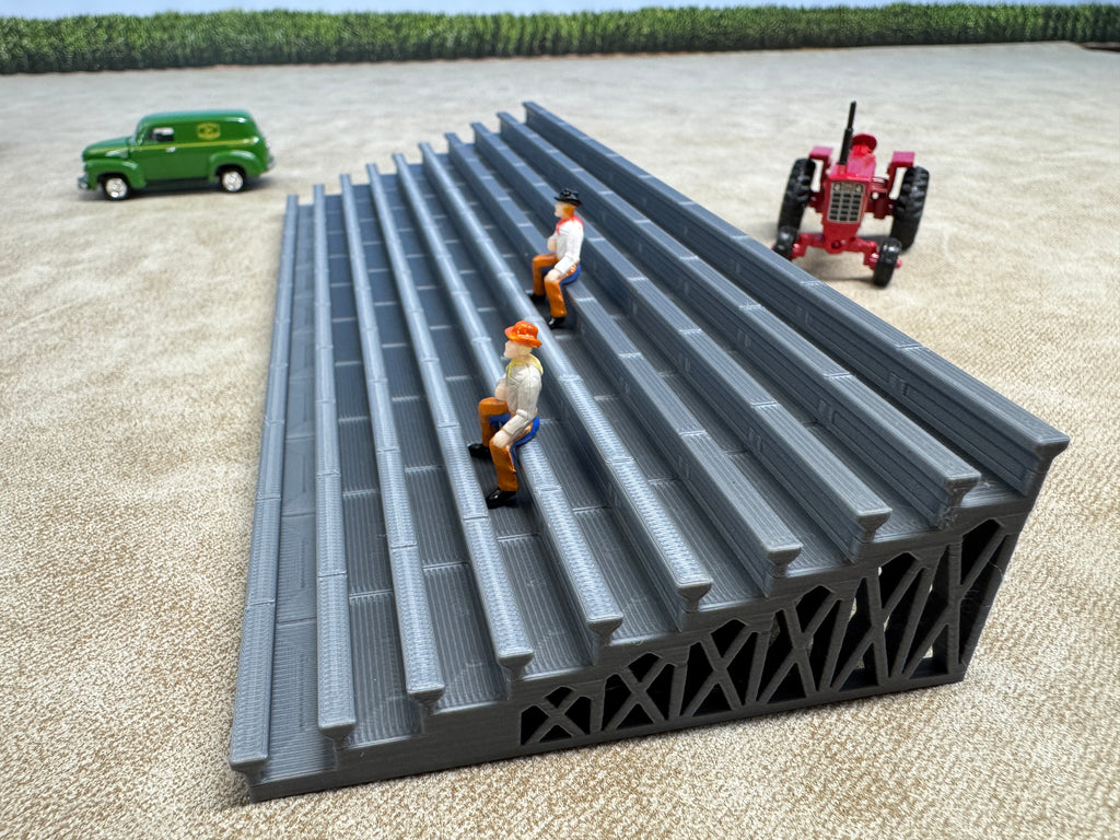 1/64 Scale Fairgrounds Bleachers - Gray Color - Made in USA