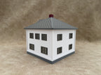 1/64 Scale House & Garage Combo - Early 1900s Sears Farm House - Farm Set Model - Gray Roof