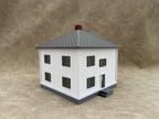 1/64 Scale House & Garage Combo - Early 1900s Sears Farm House - Farm Set Model - Gray Roof
