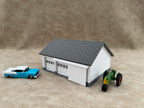 1/64 Scale Garage - Early 1940s Farm Garage - Farm Set Model - Gray Roof