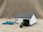 1/64 Scale Garage - Early 1940s Farm Garage - Farm Set Model - Gray Roof