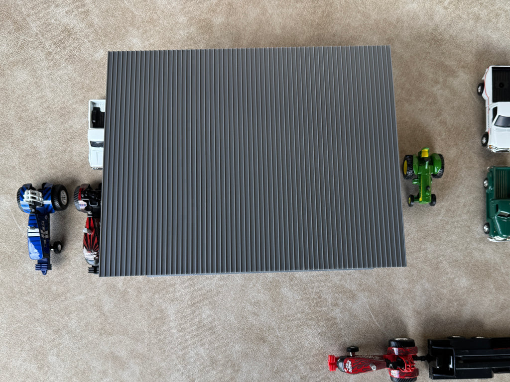1/64 Scale Fairgrounds Bleachers Deluxe with Roof- Gray Color - Made in USA
