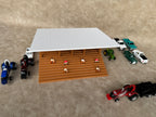 1/64 Scale Fairgrounds Bleachers Deluxe with Roof- Wood Color - Made in USA