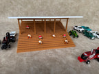 1/64 Scale Fairgrounds Bleachers Deluxe with Roof- Wood Color - Made in USA