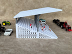 1/64 Scale Fairgrounds Bleachers Deluxe with Roof- White Color - Made in USA