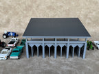 1/64 Scale Fairgrounds Bleachers Deluxe with Roof- Gray Color - Made in USA
