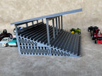 1/64 Scale Fairgrounds Bleachers Deluxe with Roof- Gray Color - Made in USA