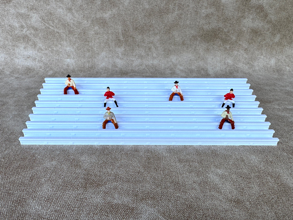1/64 Scale Fairgrounds Bleachers - White Color - Made in USA