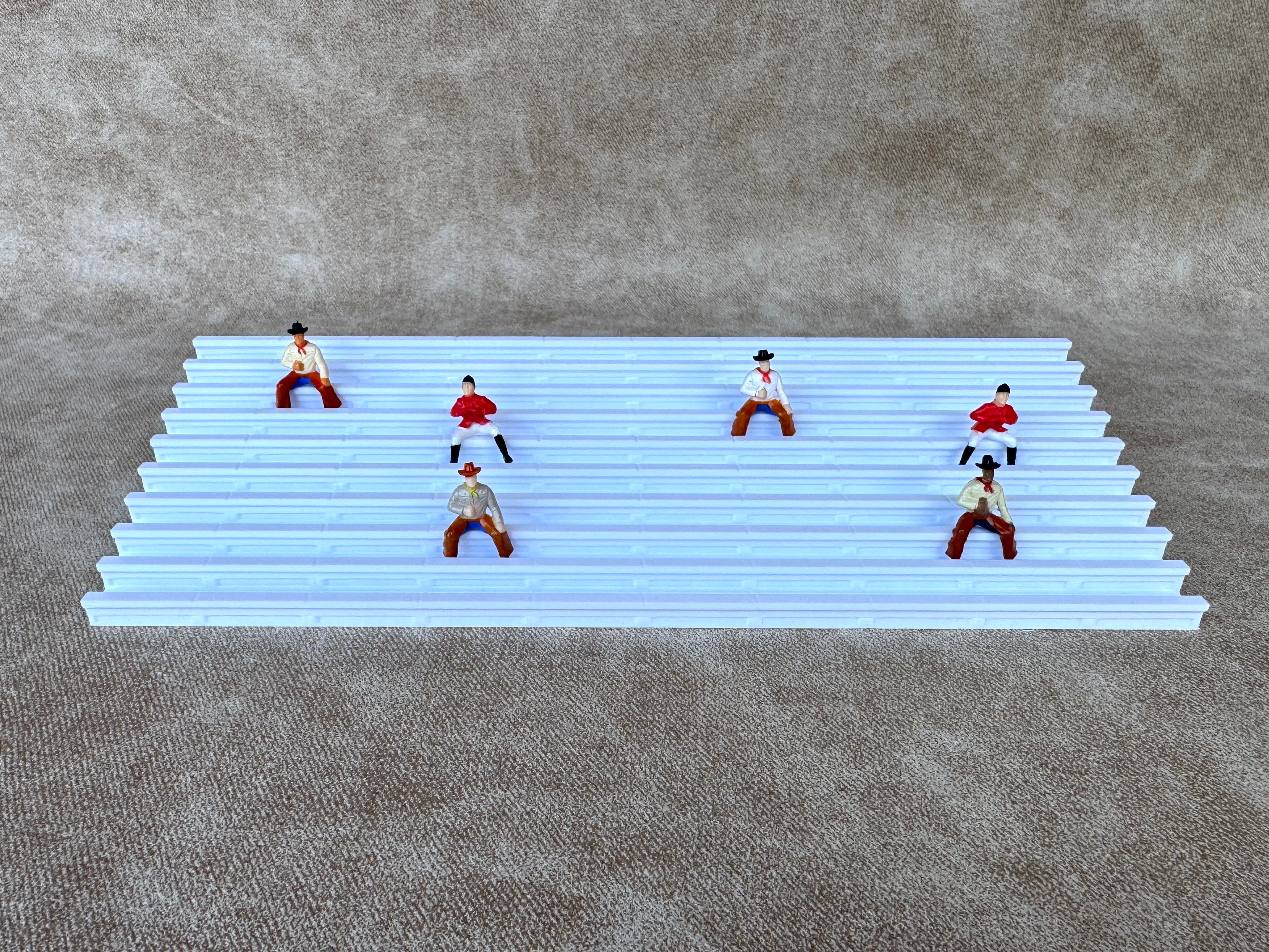 1/64 Scale Fairgrounds Bleachers - White Color - Made in USA