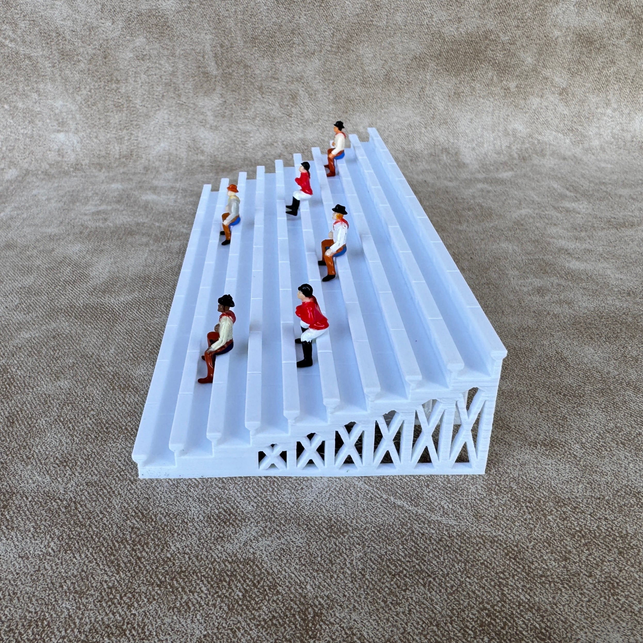 1/64 Scale Fairgrounds Bleachers - White Color - Made in USA