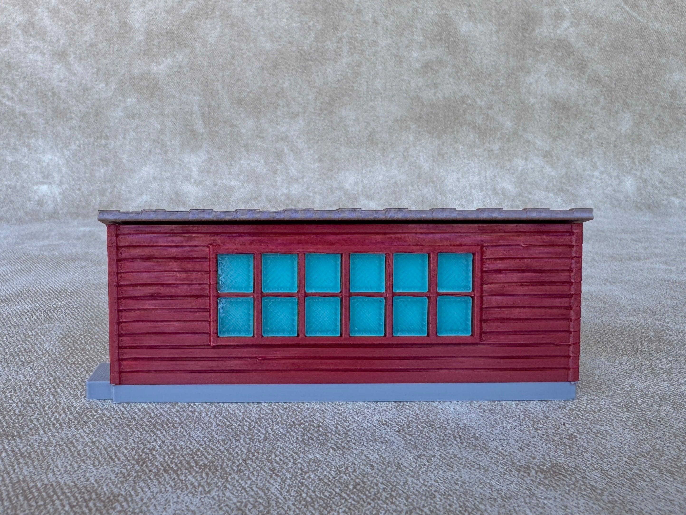 1/64 Scale Large Chicken Barn - Poultry Shed - Red Siding w/Brown Shingles - Made in USA