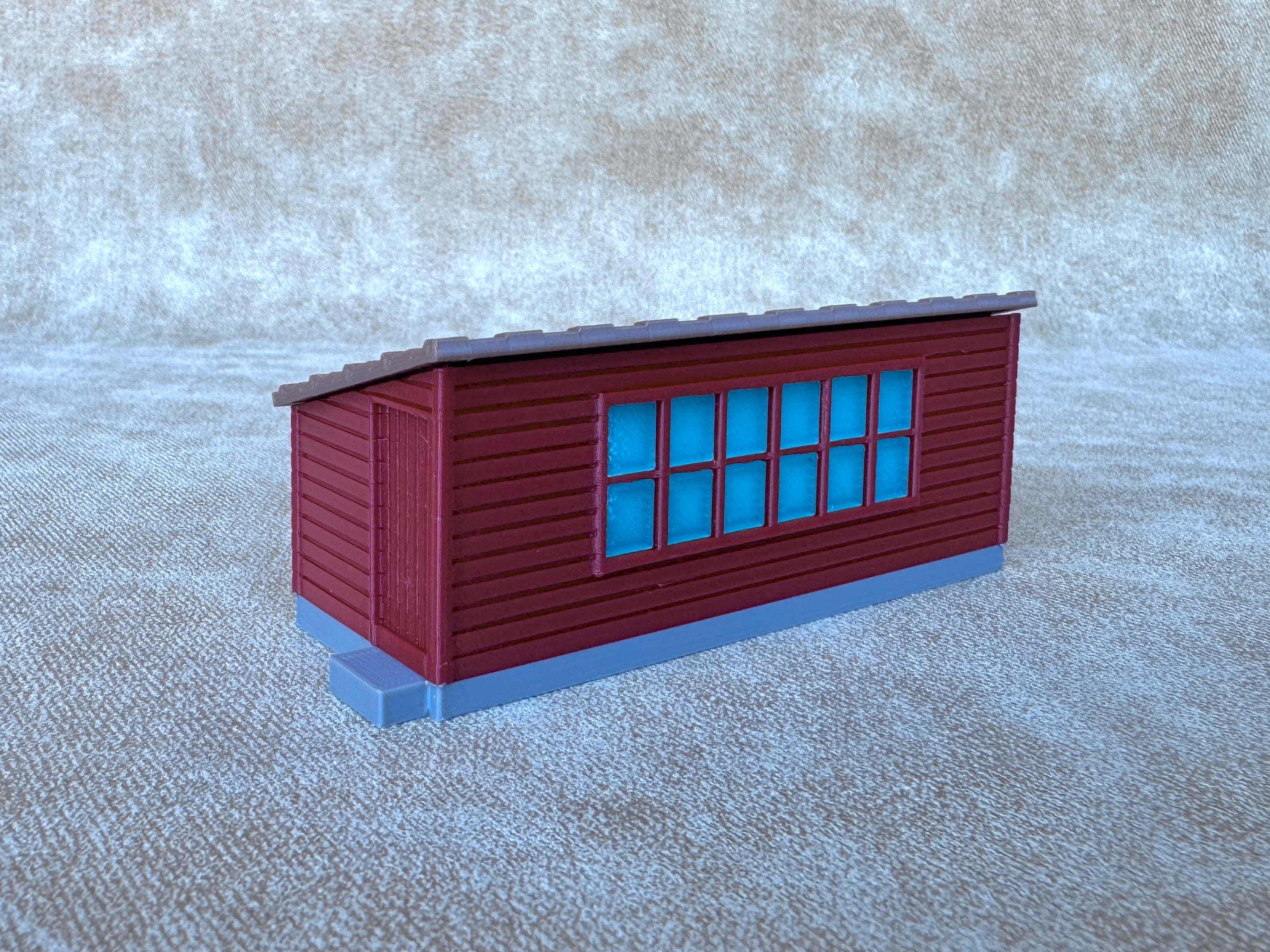 1/64 Scale Large Chicken Barn - Poultry Shed - Red Siding w/Brown Shingles - Made in USA