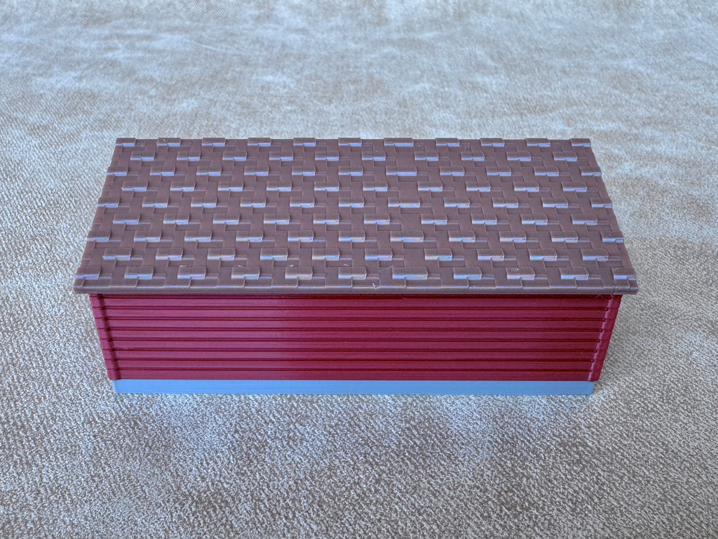 1/64 Scale Large Chicken Barn - Poultry Shed - Red Siding w/Brown Shingles - Made in USA