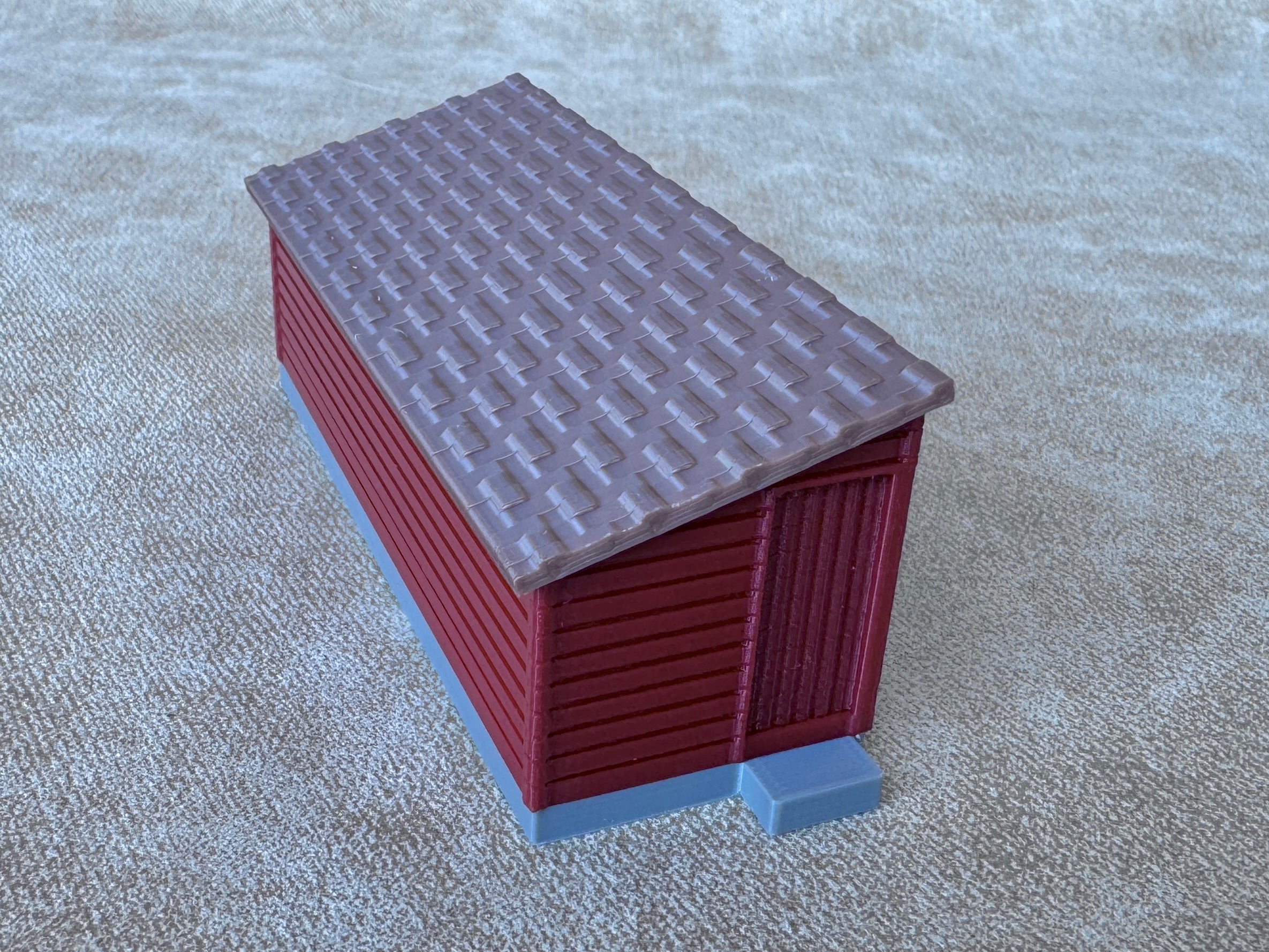 1/64 Scale Large Chicken Barn - Poultry Shed - Red Siding w/Brown Shingles - Made in USA