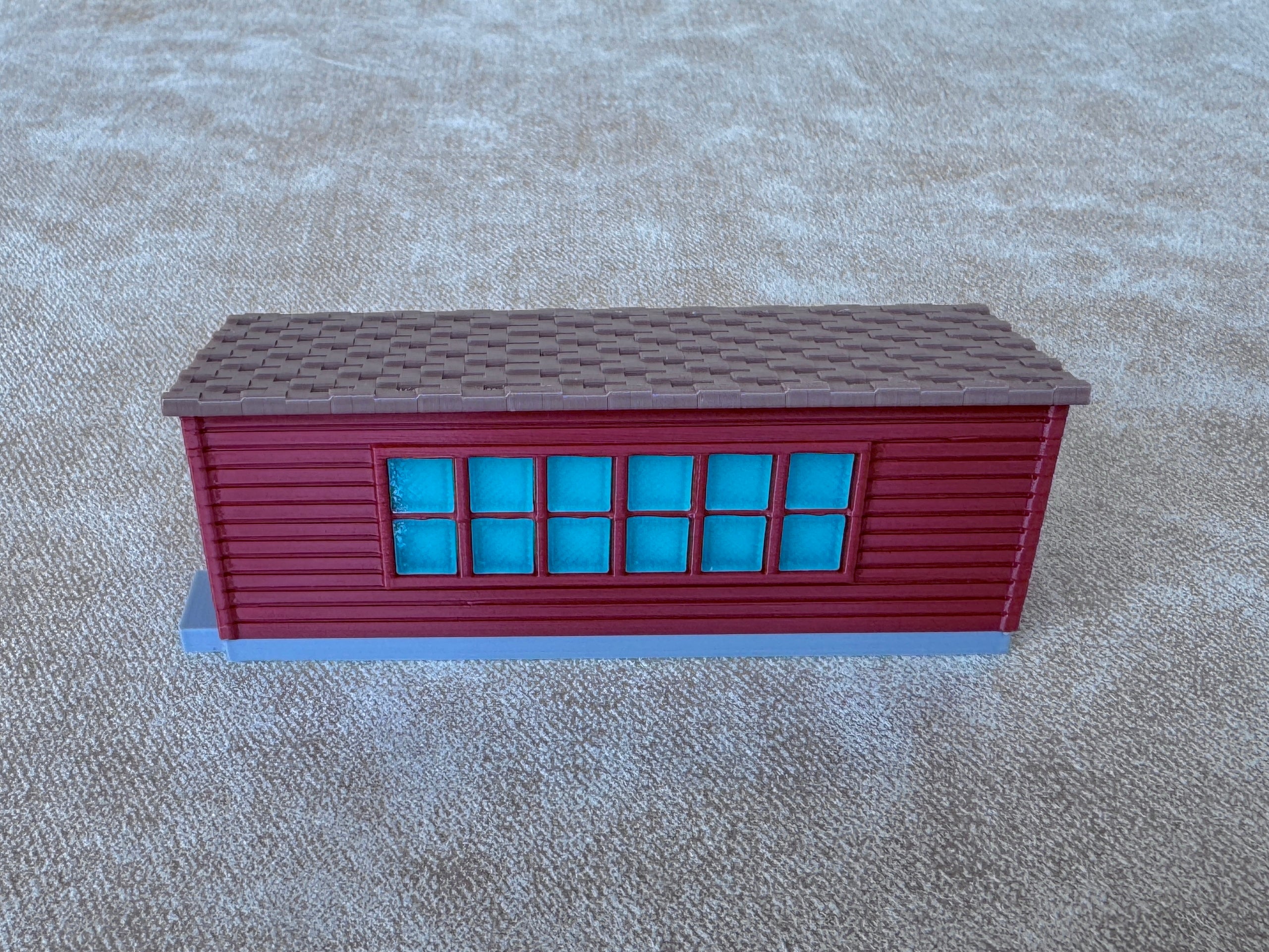 1/64 Scale Large Chicken Barn - Poultry Shed - Red Siding w/Brown Shingles - Made in USA