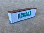 1/64 Scale Large Chicken Barn - Poultry Shed - White Siding w/Green Shingles - Made in USA