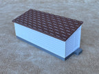 1/64 Scale Large Chicken Barn - Poultry Shed - White Siding w/Green Shingles - Made in USA
