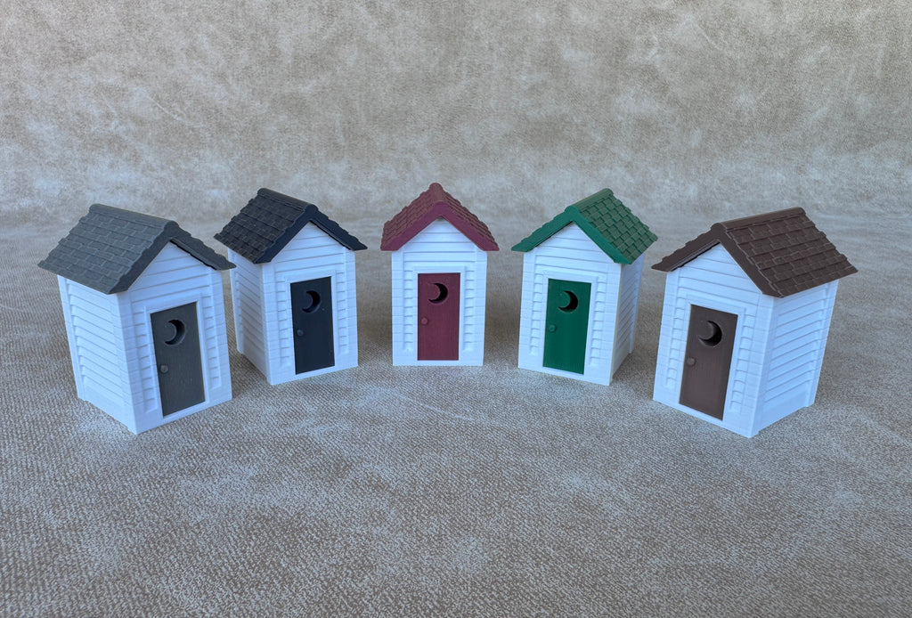 1/64 Scale Outhouse for 1900s Farmhouse - Made in USA