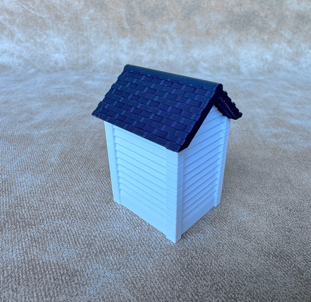 1/64 Scale Outhouse for 1900s Farmhouse - Made in USA