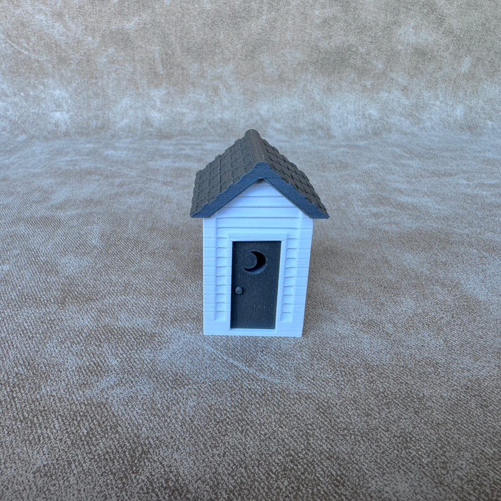1/64 Scale Outhouse for 1900s Farmhouse - Made in USA