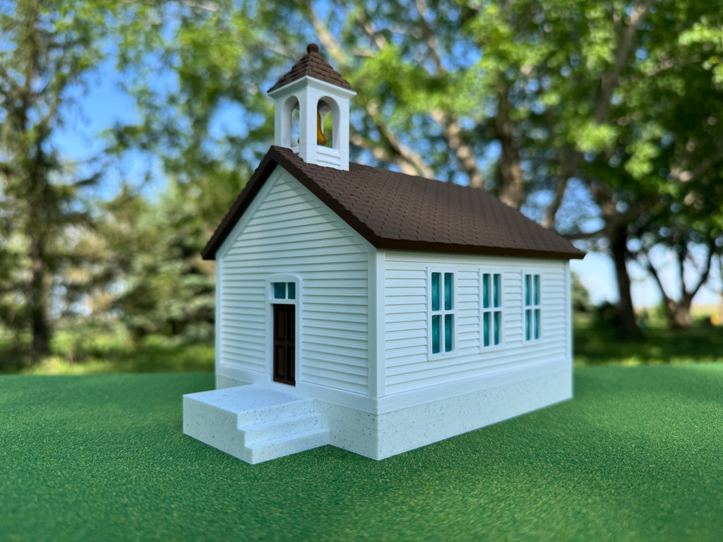 1/64 Scale - Late 1800s One-Room Schoolhouse - Made in USA