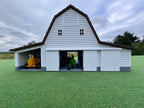 1/64 Scale - Early 1900s Barn - White 42' x 62' - Brown Roof - Made in USA