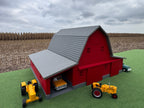 1/64 Scale - Early 1900s Barn - Red 42' x 62' - Gray Roof - Made in USA