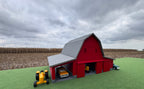 1/64 Scale - Early 1900s Barn - Red 42' x 62' - Gray Roof - Made in USA
