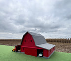 1/64 Scale - Early 1900s Barn - Red 42' x 62' - Gray Roof - Made in USA