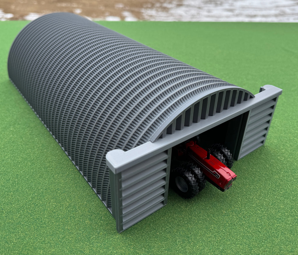 1/64 Scale Quonset Shed - Highly Detailed Machine Shed - Made in the USA - Made with CORN!