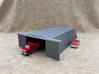 1/64 Scale - Farmstead Style Galvanized Machine Shed - 76' Scaled Length - Made in USA