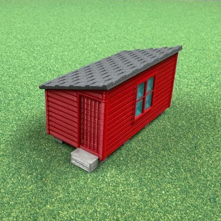 1/64 Scale Chicken Barn - Poultry Shed - Red Siding w/Gray Shingles - Made in USA