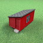 1/64 Scale Chicken Barn - Poultry Shed - Red Siding w/Gray Shingles - Made in USA