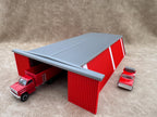 1/64 Scale - Farmstead Style Red Machine Shed - 76' Scaled Length - Made in USA