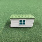 1/64 Scale Chicken Barn - Poultry Shed - White Siding w/Green Shingles - Made in USA